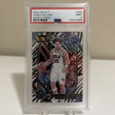 JARED MCCAIN ROOKIE Panini Select ZEBRA PRIZM PSA 9