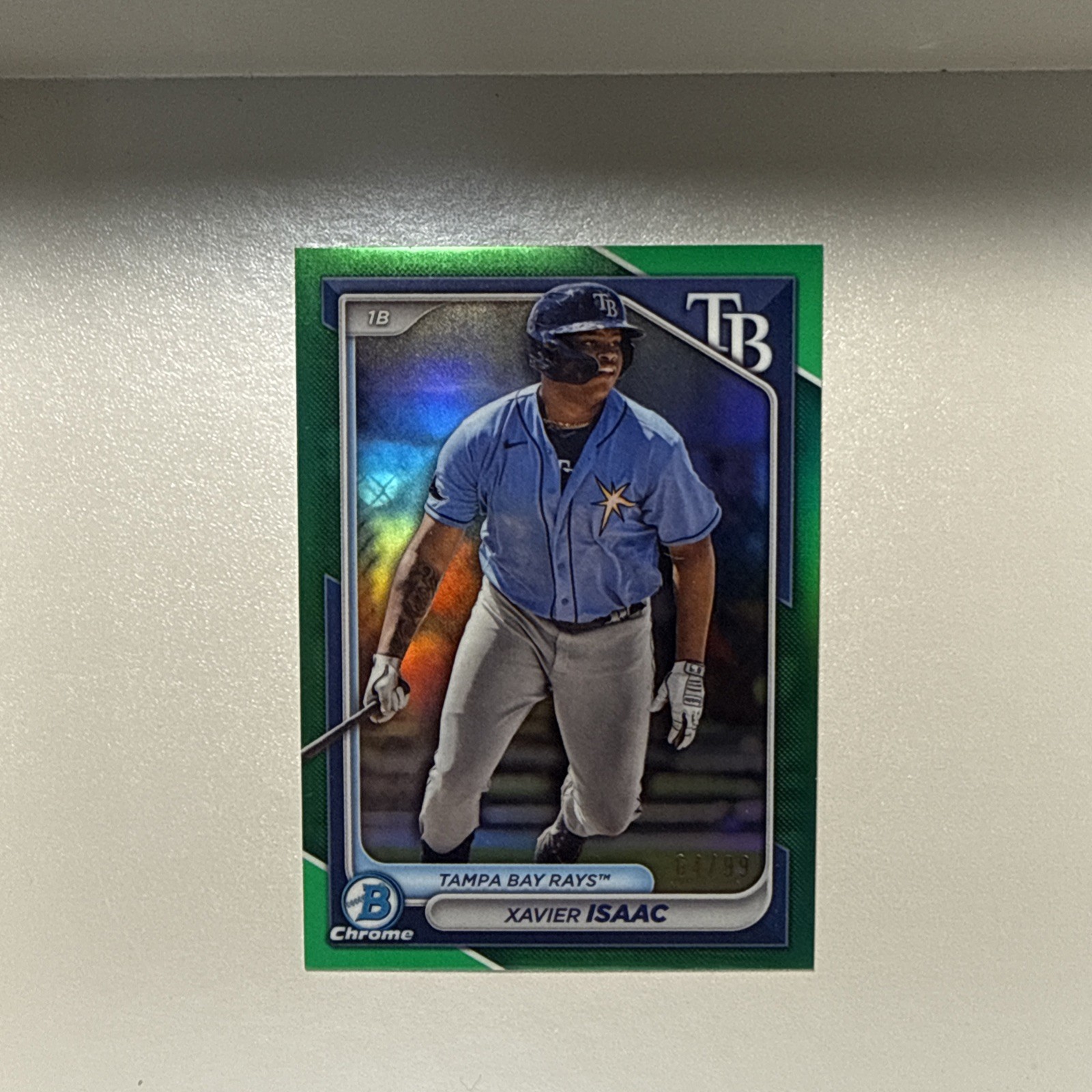 2024 Bowman - Prospects Xavier Isaac #BP-133 Green Border /99 (RC)