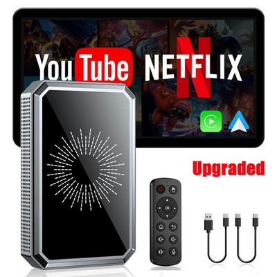 Wireless CarPlay AI box Android Auto Adapter with Netflix YouTube WIFI Converter