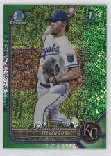 2022 Bowman Draft Chrome Green Sparkle Refractor 69/99 Steven Zobac 1m9v