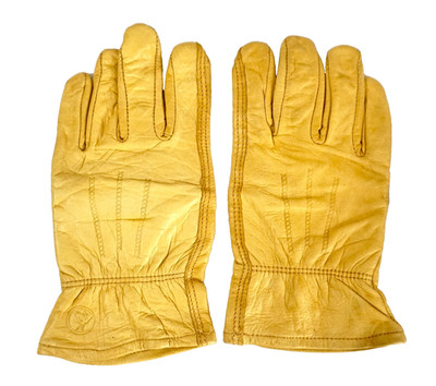 Wells Lamont Men's 100% Cowhide Leather Yellow Gold Work Gloves, M Medium