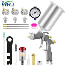 D1 Lvlp Air Spray Gun Premium Kit W1.31.72.0mm Nozzles Car Wall Diy Painting