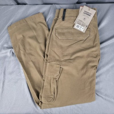 NWT Jockey Outdoors Mens 32x30 Tan Khaki 6 Pocket Cargo Utility Work Pants