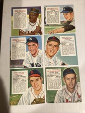 1954 1955 Red Man Lot Of 13 Bauer Ford Grim Schoendienst Mcdougald