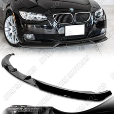 For 07-10 BMW 328i 335i E92 E93 Coupe 2DR Painted Black Front Bumper Lip Spoiler