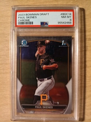 2023 Bowman Draft Chrome Paul Skenes #BDC-14 ROY, CY YOUNG, PSA 8 NM-MT SEE PICS