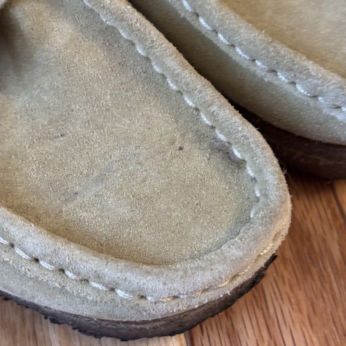 Clarks Originals Wallabee Größe 7,5 M natürliches Wildleder Damen niedrig geschnittene Halbschuhe - Bild 5 von 7