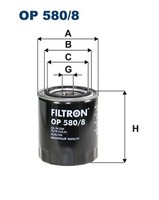 ÖLfilter Filtron OP 580/8 Anschraubfilter FüR Rover TVR Morgan Triumph 90 800 LJ