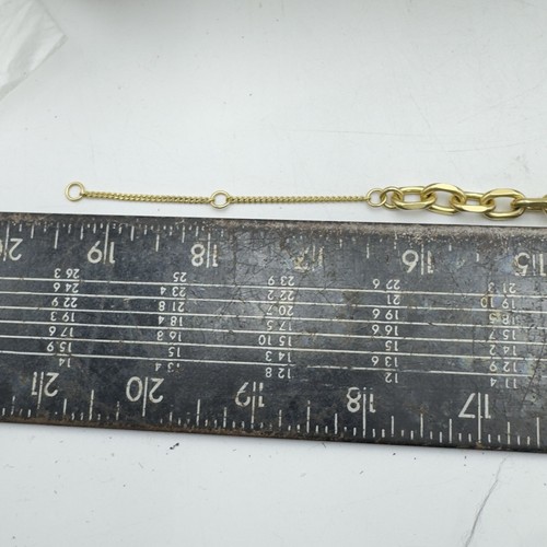 Madewell Chain Linked Necklace Vntage Gold Tone Chocker Collar Short - Picture 8 of 8