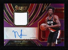 2019-20 Panini Select Rookie Jersey Purple Prizm 43/99 Nassir Little Auto ow1