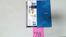 Five Star Spiral Notebook College Ruled 1 Subject 70 Sheets Blue Wirebound