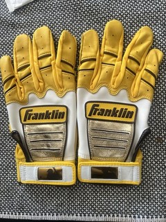 Franklin CFX Batting Gloves Authentic MLB Player Issued JOSE IGLESIA Medium Size