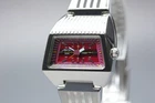[Near MINT]  Vintage 1997 Seiko ALBA AKA Y151-5D90 Red Dial Quartz Women`s Watch