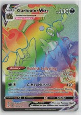 Garbodor VMAX 216/203 Rainbow Rare Evolving Skies Pokemon NM on eBay