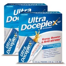 Ultra Doceplex Vitamin B Complex + DMG, Liquid Pouch Supplement –12 Ct (2-Pack)