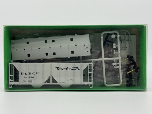HO Bowser 55615 Rio Grande ACF 70 toneladas 2 bahías tolva kit sin montar D&RGW #18456 | Zustand: New