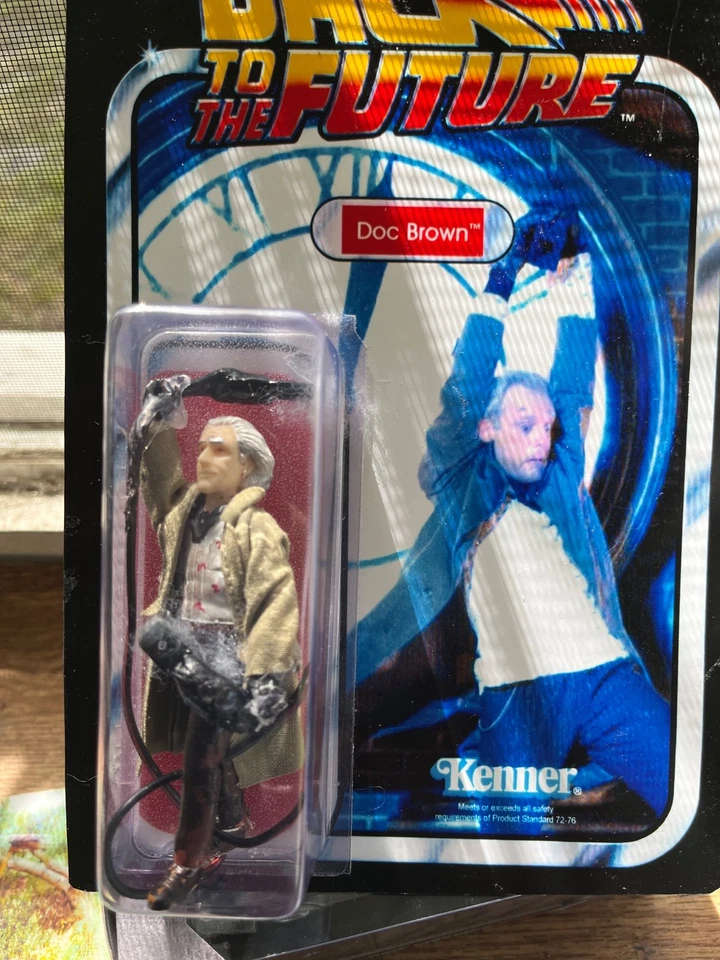 Back to the Future doc brown fig 3-d lenticular marty mc fly custom doc - Image 4 of 4