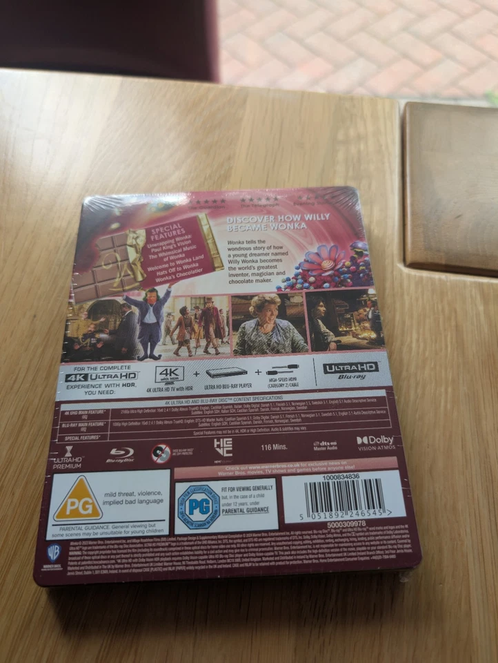 Wonka 4k Steelbook Embossed Sweets Edition UK VERSION - Image 2 of 2