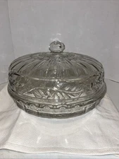 RARE Shannon Lead Crystal Pie Plate w Domed Lid 12” Diameter VERY BEAUTIFUL