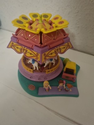 Polly Pocket Spin Pretty Carousel 1996 BlueBird Karussell Vintage Komplett 