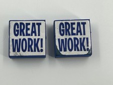 GREAT WORK Rubber Stamp Set Card Making Scrapbooking 2 Pcs