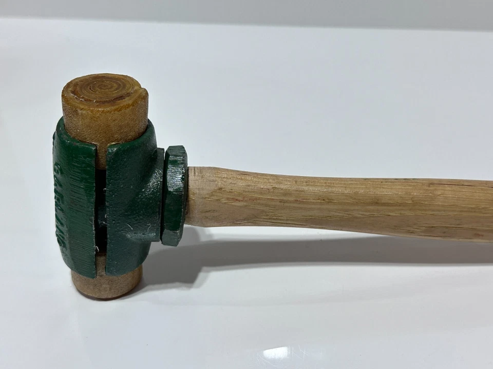 Guirnalda (SACO ME) 31001 cuero crudo cabeza dividida mazo martillo, tamaño no. 1 - NOS NUEVO Foto 4 de 4