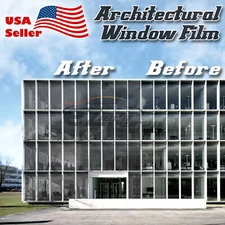 Light Black Smoke VLT 70% Window Tint Film UV Heat Reflective Home Office #1