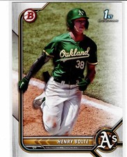 Henry Bolte Oakland A's 2022 Bowman Draft 1st Bowman