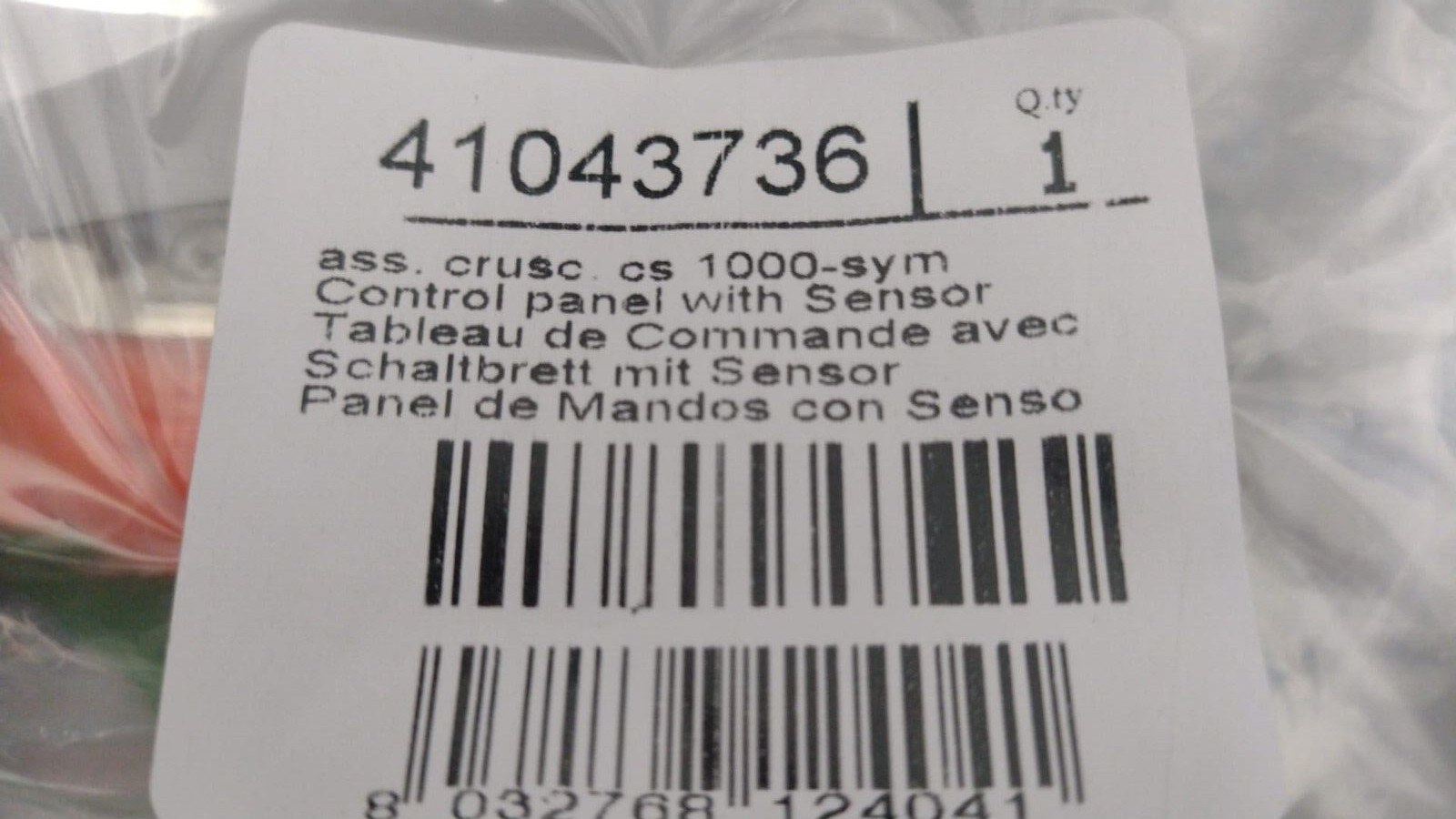 CRUSCOTTO CON SENSORE LAVATRICE CANDY ORIGINALE 41043736