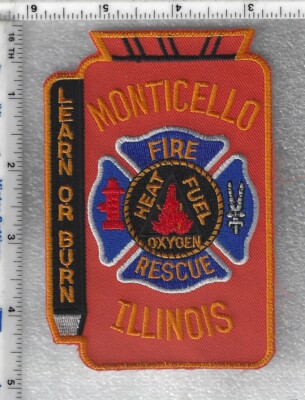 Monticello Fire / Rescue (Illinois) Shoulder Patch | eBay