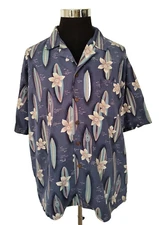 Montage Island Casual Shirt Men's X-Large  Tropical Hawaiian Aloha Multicolor