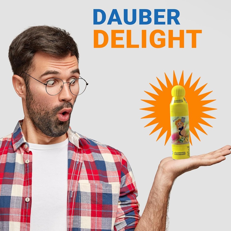 LUCKY LADY DAUBER CO. Bingo Daubers Bag & 6 Pack of Lucky Lady Daubers