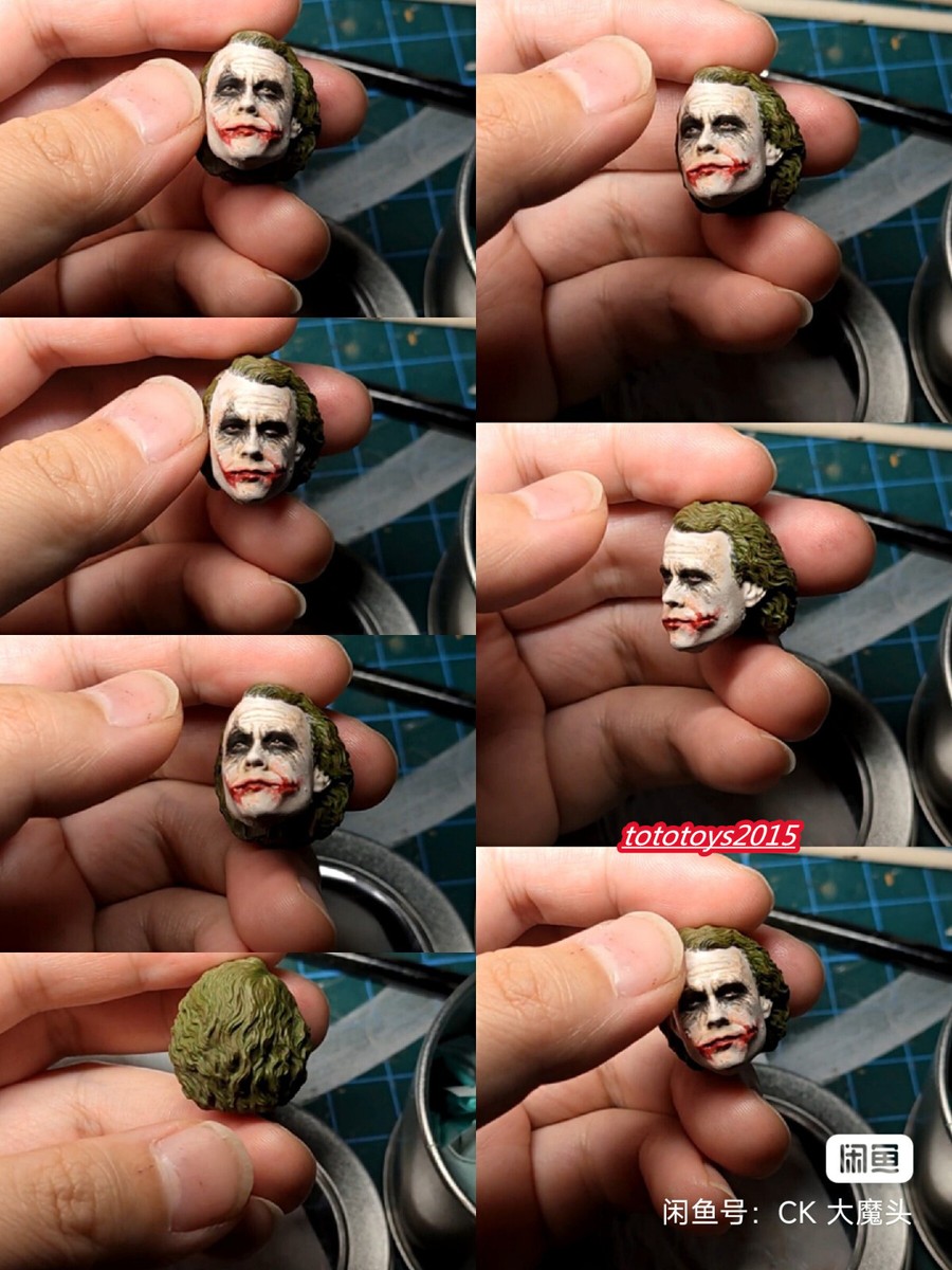 1:6 1:12 1:18 Joker Heath Ledger Head Sculp For Male Action Figure