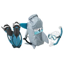 Open Box Mares Kids Sea Pals Character Set - Aqua, Size Small/9-13