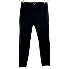 EILEEN FISHER PS Slim Seamed Ponte Pull On Pants Black