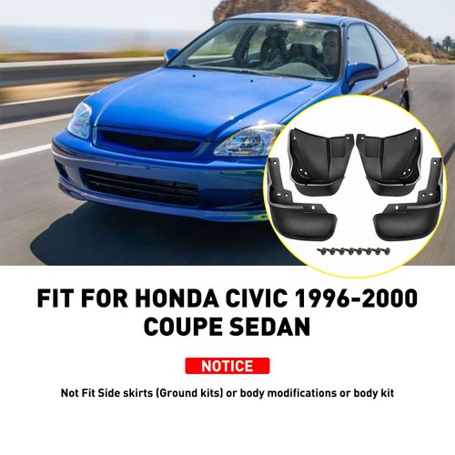 4x Front & Rear Splash Mud Guards Flaps for Honda Civic 1996-2000 Coupe Sedan