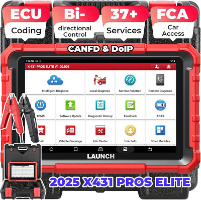 2026 LAUNCH X431 PRO Elite V + PRO5 OBD2 Scanner Car Diagnostic Tool Key Coding