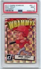 Mike Trout Whammy!  2017 Panini Donruss Whammy!  #W1  PSA 9 Mint! (SP) #45692786