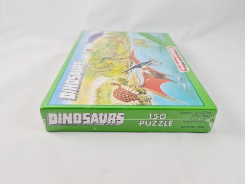 New: Waddingtons Dinosaurs Jigsaw Puzzle 150pcs Super Poster 1985 Vintage Sealed - Picture 6 of 6