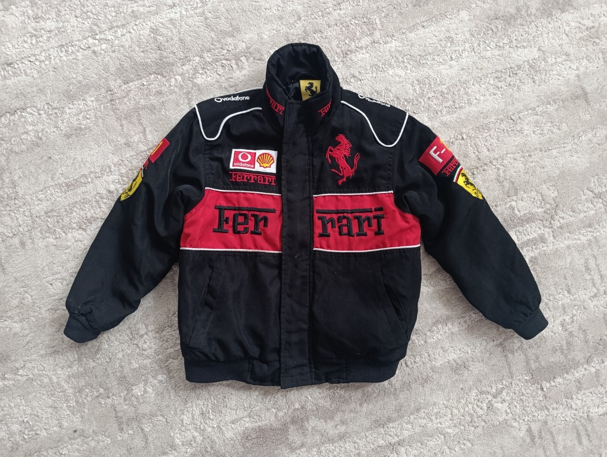 【未使用品】Ferrari フェラーリF1　キッズ レーシング ジャケット Ferrari Vintage Kids Racing Full-Zip Jacket F-1 Vodafone