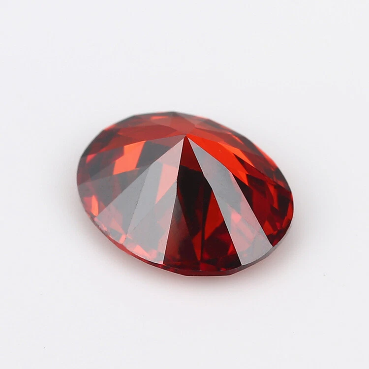 Pomegranate Red 10x12mm 5.56CT AAAAA Diamonds VVS Oval Cut Shape Loose Gemstones - Image 3 of 4