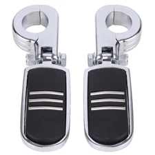 1 1/4" 32mm Engine Guard Highway Bars Footpegs Pegs / Mount Clamp Fit For Harley