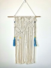 Macrame Wall Hanging Medium Size Approx 23.6 x 35 Boho Chic Wall Decoration NIB