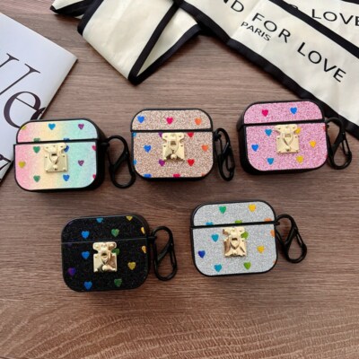 For Airpods 3rd generation Case Cute Glitter Shockproof Airpods Pro 2/1 Cover