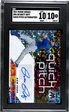 2021 Panini Mosaic Brett Baty Quick PItch Disco Autograph SGC 10 w/10 AUTO RC