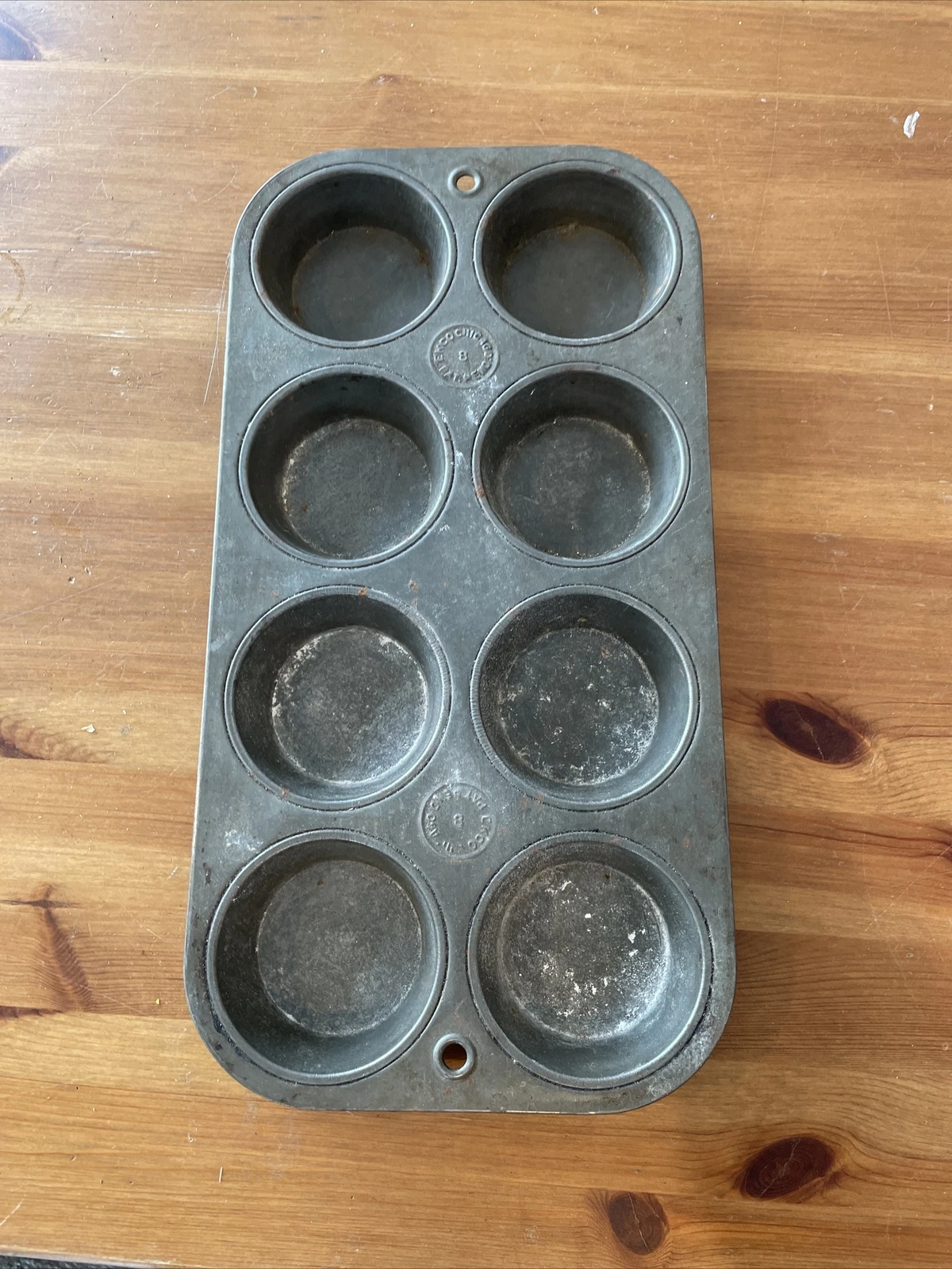 Vintage EKCO CHICAGO muffin metal pan/ Muffin Maker