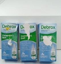 3 Debrox SWIMMERS EAR 1oz Ear Drying Drops