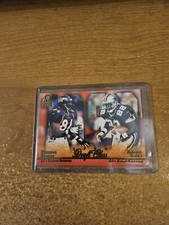 1999 PACIFIC OMEGA FOOTBALL DRAFT CLASS #4 SHANNON SHARPE/EMMITT SMITH HOF