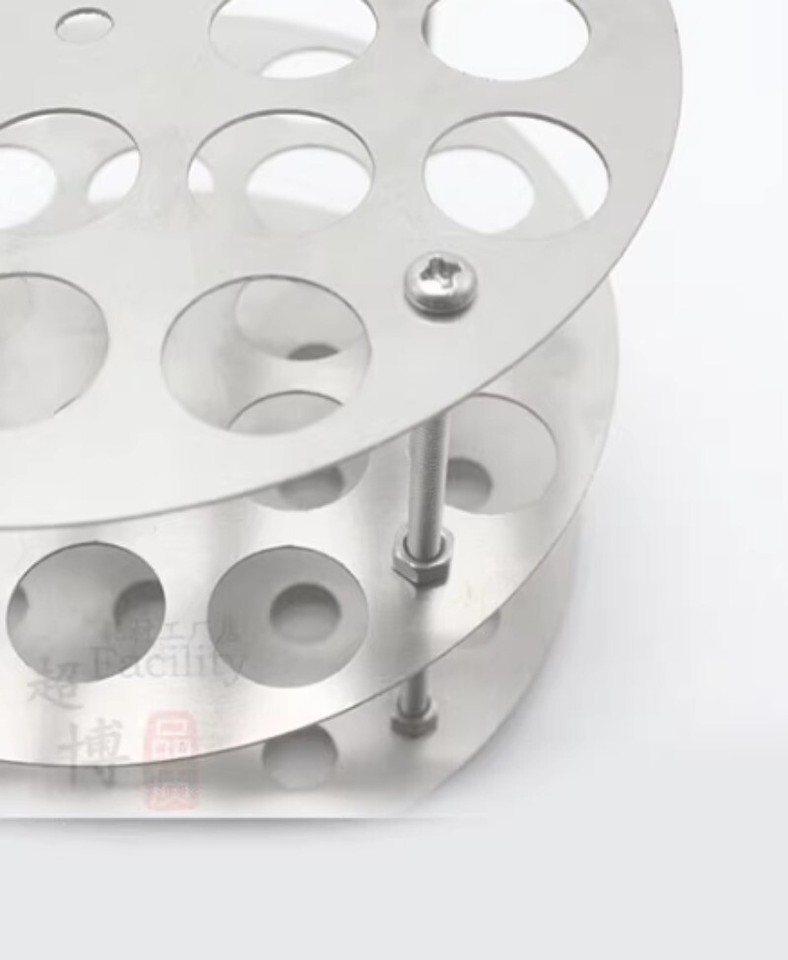 1PC 304 Round Test Tube Rack,Hole diameter 18mm 20 holes Diameter 130mm ...