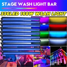 168W RGB Wall Wash Light Bar 336LED DMX Stage DJ Beam Lighting Disco Club Effect